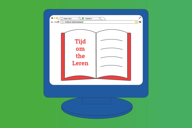 tijd om te leren illustratie