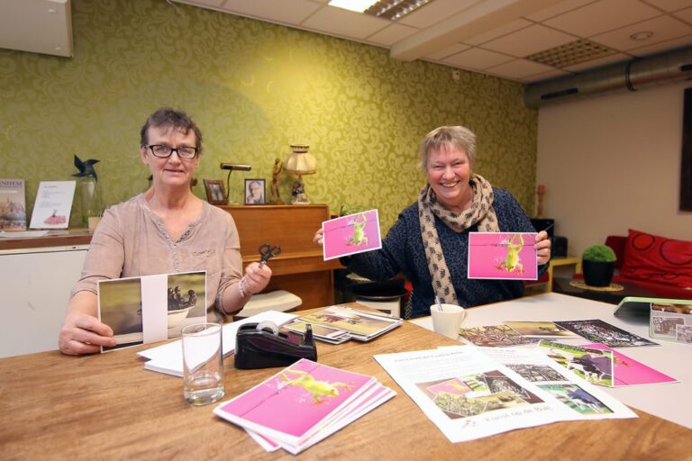 maken van kunst kontakt kaarten in de geitenkamp